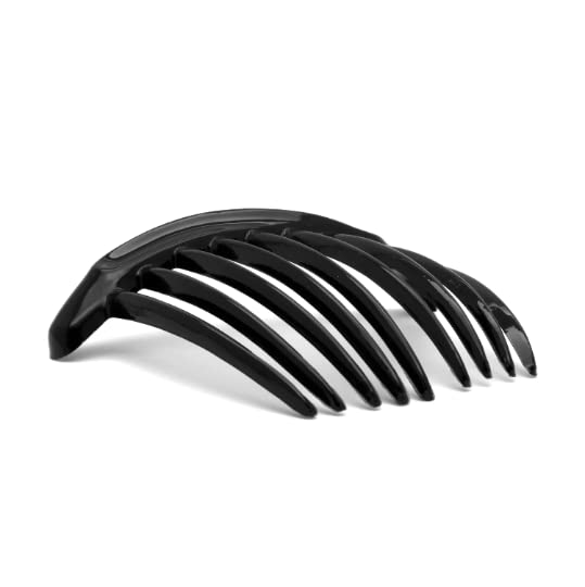Френска гребен за коса, Голям 4-инчов черен цвят, здрава и лека Конструкция