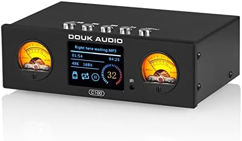Douk Audio C100 Мини Цифров аудио плейър, Hi-res Музикален Знаменца Предусилвател 384K DSD