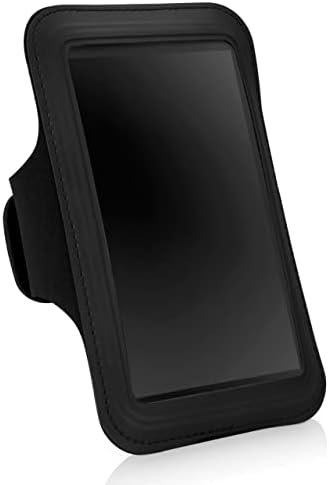 Калъф BoxWave за BlackBerry Key2 (Case by BoxWave) - Спортна превръзка, Регулируема превръзка за тренировки и тичане за BlackBerry Key2 - Черно jet black