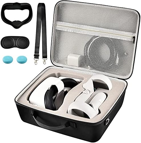 Comecase Твърд Акумулаторен Органайзер Кутия за съхранение с твърд Калъф за носене, слушалки за игри виртуална