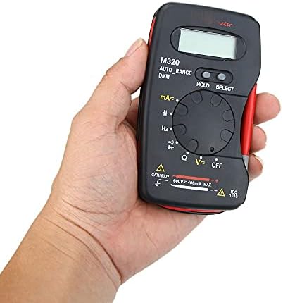 ZLXDP Цифров Мултицет Ръчен Тестер за постоянен ток, променливо напрежение Измерване на ток Мултицет Честота на Измерване на Капацитет (Размер: Един размер)