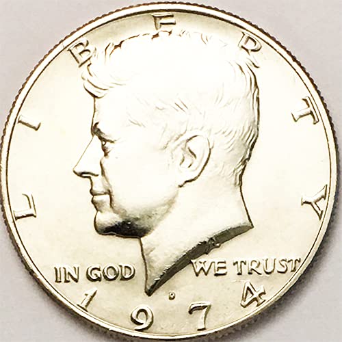 1974 D BU Kennedy Избор в полдоллара на монетния двор на САЩ, Без да се прибягва