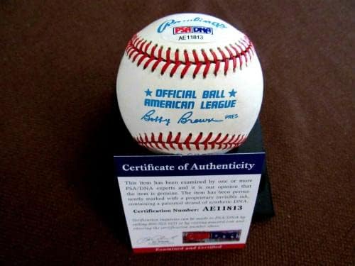 Пийт Грей, Сейнт Луис Браун, един въоръжен От тях, Подписан от Auto Oal Baseball Psa / dna Mint - Бейзболни топки