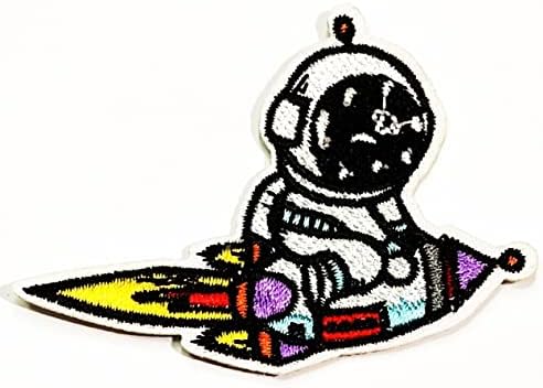 Kleenplus 3 бр.. Ракети Астронавти Космическото Приключение Карикатура Деца Детска Нашивка С Бродерия на Iron Икона Шият Нашивку