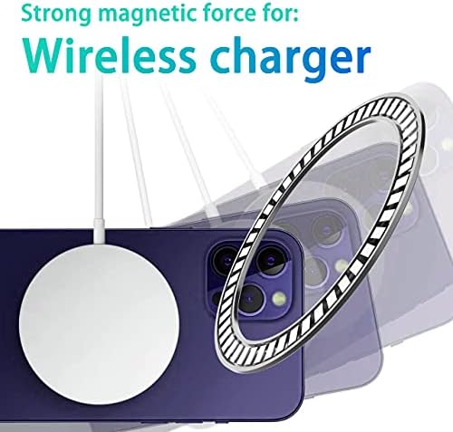 Комплект за преобразуване на магнитно безжично зарядно устройство Bluemega в метален, здрав стикер MagSafe 3 M,