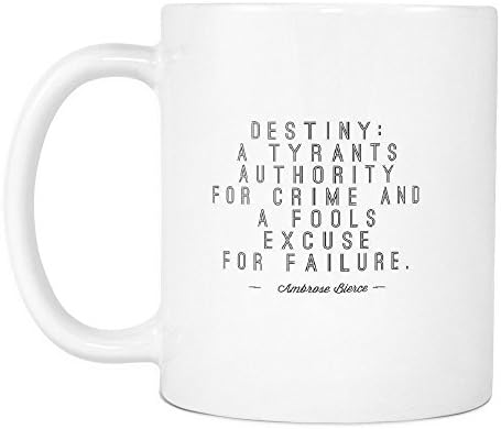 Забавна кафеена чаша ,Destiny: доверието е тиранин за извършване на престъпления и дурацкое извинение за провал.