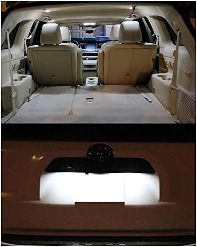 MEALAM Бели led лампи Осъществяване на Комплекта е Съвместим с 2014 2015 2017 2018 2019 Toyota Highlander Вътрешна Карта Куполна лампа + Осветление за регистрационен номер и инструмент за