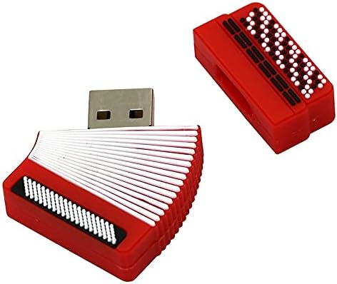 LMMDDP Музикален Акордеон Стик 16 128 256 Gb Clé USB 32 GB 256 GB 64 GB USB флаш устройство Cadeau Personnalisé (Размер: 16 GB)