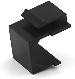 VCE 20-Опаковъчни Празни поставяне Keystone Jack (посочени в UL) за стенните панели Keystone и превключване на панела - черен