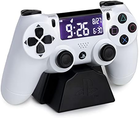 Будилник с контролер Paladone Playstation White Controller, Обикновен, Многоцветен