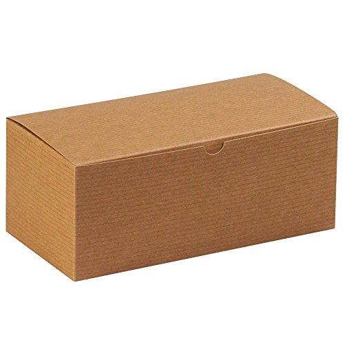 Подаръчни кутии Aviditi, 10 x 5 x 4, Крафт (опаковка от 100 броя), кутии лесен монтаж, подходящи за празници, рождени Дни и за специални случаи