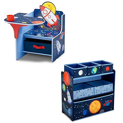 Delta Children Space Adventures Стол-бюро с Чекмедже за съхранение + Дизайн и Органайзер за съхранение на играчки