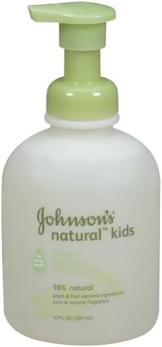 Естествено почистващо средство за ръце и лице Johnson 's Johnson' s Kids 2 в 1 10 унции (опаковка от 3 броя)