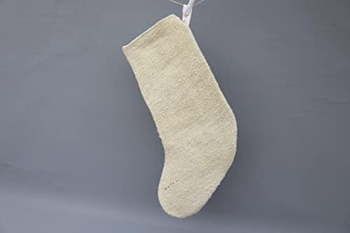 Коледен Отглеждане подарък за ВЪЗГЛАВНИЦА SARIKAYA, Бежови Чорапи, Коледни Чорапи от Коноп, Отглеждане Kilim, Отглеждане на Santa Cruz, Коледни Чорапи, 648