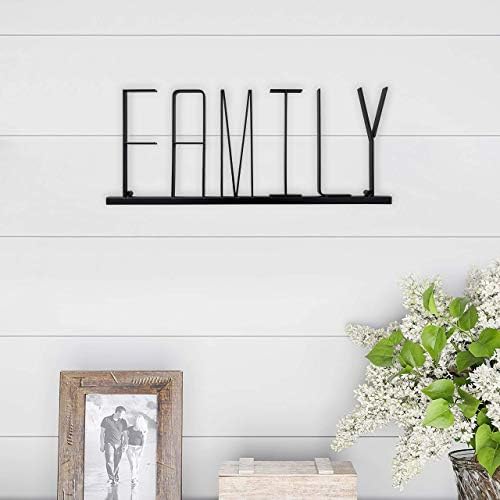 Метален семеен Знак в стил фермерска къща BarWild, Вдъхновяващо Начало Метален стенен Знак-3D Word Art Home Accent Decor - идеален за винтажного ферма стил или модерен селски стил