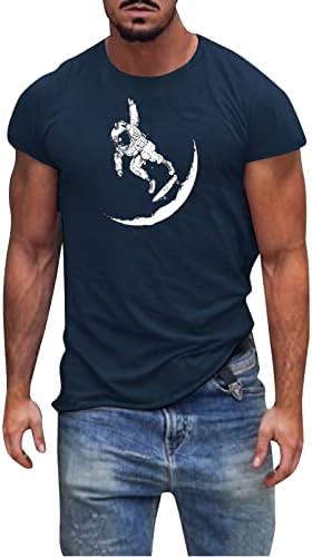 ZDDO Мъжка Тениска с къс ръкав Soldier, потници за мъже, забавни тениски с принтом астронавти, Лятна Спортна тениска за тренировка