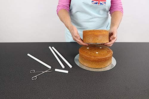 Комплект от 4 вещества PME Easy Cut 12 инча за украса на торта, 12 см, Бял