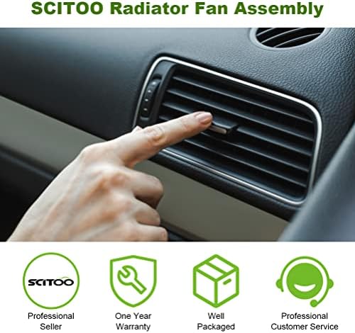 SCITOO Радиатор ac A/C Вентилатор за охлаждане на кондензатора е Съвместим с 2012 2013 2014 2015 2017 за Chevrolet Sonic