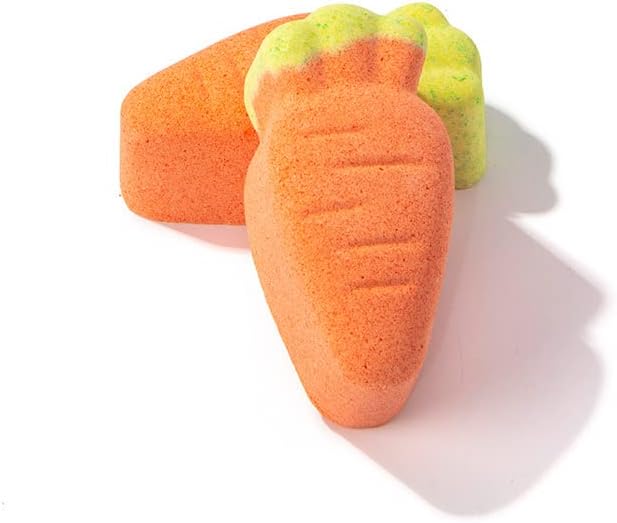Loyrina 2 Опаковки забавни бомбочек за вана във формата на моркови, наситени растителни екстракти и етерични масла, за