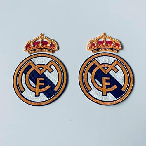 Значка с логото на Реал Мадрид от 2 Части Желязната на Футболна Нашивке Бейл Бензема Ддс