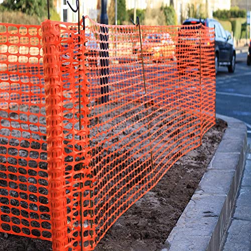 Электризуемая Пластмасова конструкция, ограждающая 1000 Фута Оранжево Окото бариера, Защитна мрежа, хвърляне на Снежна топка, огради (4 ролка x 250 ')