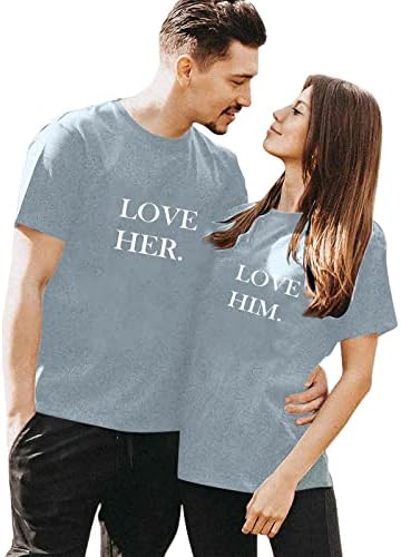 Мъжка Риза В Деня на Свети Валентин С Хубав Принтом във формата на Сърце и Забавно Графичен Дизайн, Тениски