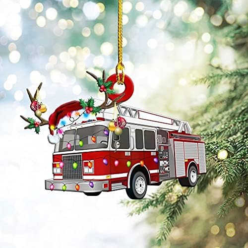 XIAOMEIO Коледна Украса, Медальони във формата на Коледно САМ Дървени Гоблени Транспортен Модел Висулка Подаръци