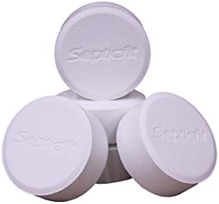 Таблетка септичен хлор Septicfit - 4 кофи в опаковка - 6 кофи за tableting - 8,2 килограма - НЕ за ИЗПОЛЗВАНЕ в плувни