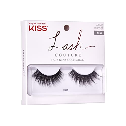 Kiss Lash Couture от изкуствена норка Gala, 0,6 грама, 2 опаковки