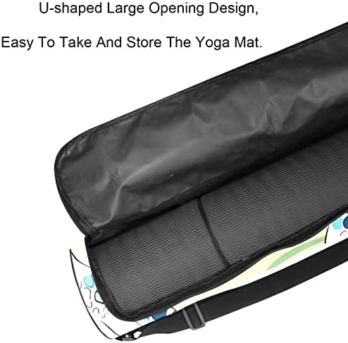 Чанта за постелки за йога LAIYUHUA, спортна чанта за йога с двойни ципове за жени и мъже - Гладка ципа, U-образна