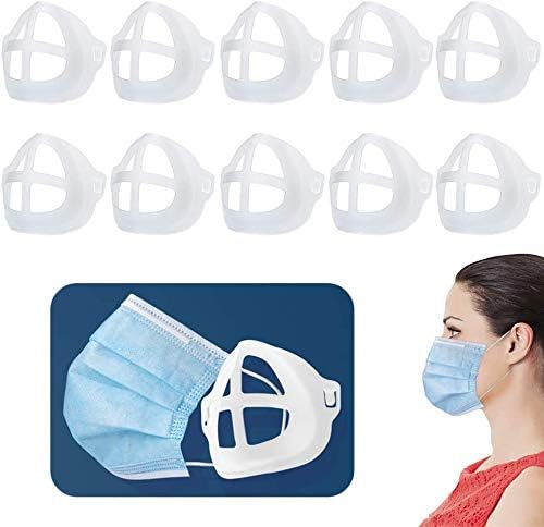 10 бр притежателя на 3D маска за комфортен дишане множество моющаяся маска за лице вътрешна рамка титуляр за защита