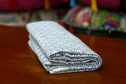10 Ярда Индийски плат с принтом ръчно изработени от Памучен Плат за Шиене, Естествени тъкани с принтом за детски дрехи, Етническа Плат за украса на хола (фигура 4, 10 яр