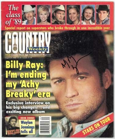 Били Рей Сайръс подписва договор със списание Country Седмицата на 27 август 1996 г. - Холограма EE61377