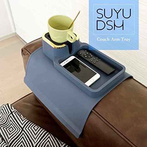 Масичка за диванного столове SUYUDSM, Силиконов на Подлакътника на дивана с дистанционно управление и Подстаканником