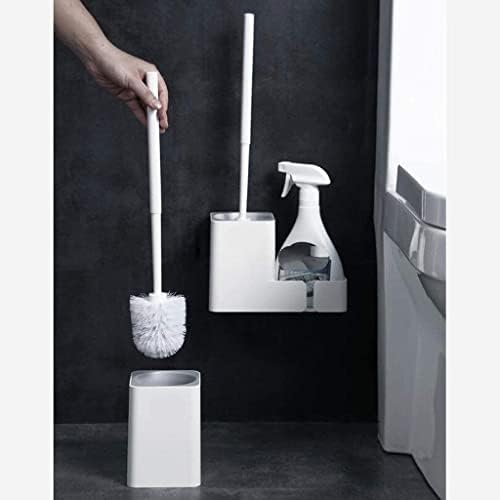 GUOJM Държач за тоалетна четка, четка и Притежателя, Тоалетни четки и права, Монтиране на Пластмасова Набор