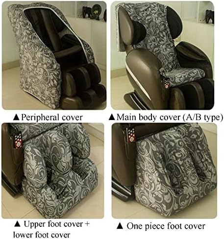 Прахоустойчив калъф за един стол RIYIFER, Универсален Калъф за един стол От Еластична тъкан, Лесно Моющийся Калъф за един стол Шиацу на цяло тяло, Лесни за миене, Основе