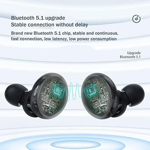 Loluka Слушалки за сън с Шумопотискане за сън Bluetooth-Слушалки Ултра Малки Невидими Мини-втулки Безжични Слушалки с микрофон