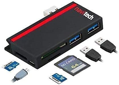 Navitech 2 в 1 Лаптоп /Таблет USB 3.0/2.0 на Адаптер-hub /Вход Micro USB устройство за четене на карти SD/Micro SD карта, Съвместима с ASUS Zenbook S 13 Flip OLED (UP5302) 13,3