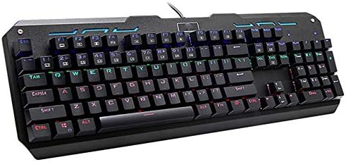 YZXZM ET-I850 Жичен Ръчна Детска Клавиатура Механична Клавиатура с led подсветка RGB, подходящ за PC геймърите 104-ключ