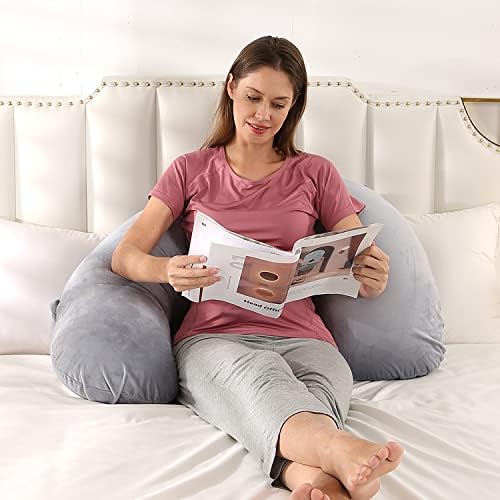 Възглавница за бременни Elover за съня на ваша страна, Възглавница за бременни, Мека Възглавница за бременни с Луксозен