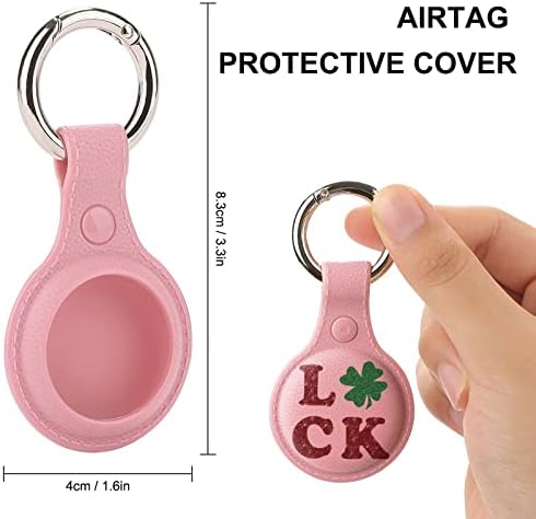 Защитен калъф Four Leaf Късмет, Съвместим с Държач AirTag Anti-Lost Локатор с Ринг за ключове за Чантата си, Багаж,
