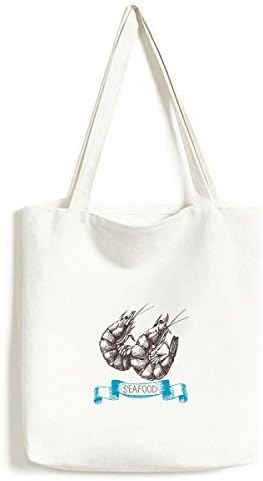 Морски Дарове Скариди Морски Тялото Мъкна Холщовая Bag Чанта За Пазаруване Ежедневна Чанта