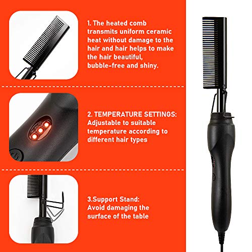 Електрическа Топла Пита Изправяне На Коса, Електрическа четка за коса за Изправяне на Коса афро-американци, Електрически Горещи