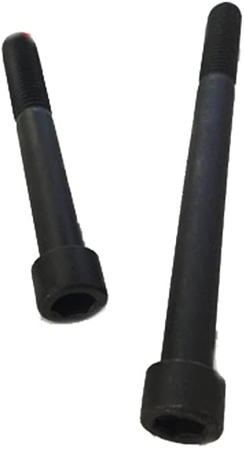 2 елемента M14 * 45 мм, черен цвят, на шестостенния винт с вътрешен шестигранник лъскава повърхност дължина на болта