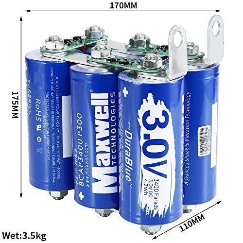 Суперконденсаторный батерия Maxwell 18v 566 Farad Power Bank 3,0 v 3400f Farad Ultracapacitor за Съхранение на Слънчевата