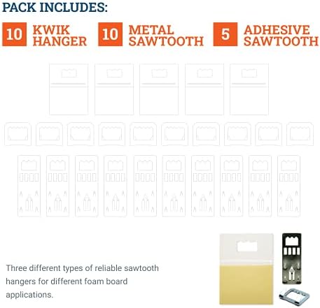 Закачалки на sawtooth рамка от пяна в диапазона от - 25 броя в опаковка, в комплект се предлагат закачалки Kwik, метални пилообразные закачалки и пилообразные лепило рамко?