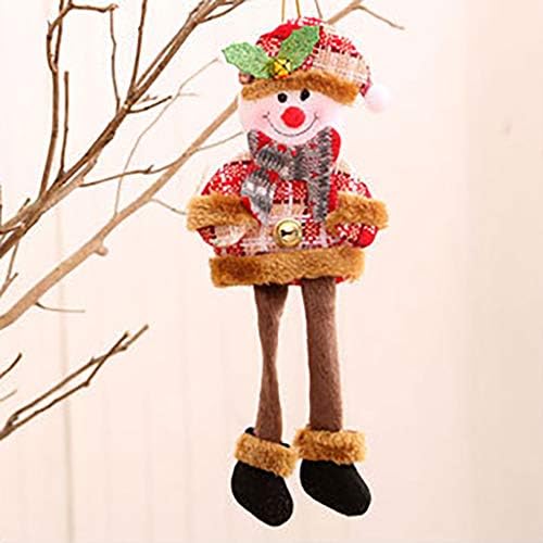 Малки Декорация за Окачване Коледна Украса Творческа Коледната Кукла Начало Декор Батарейная Венец с Дистанционно Управление