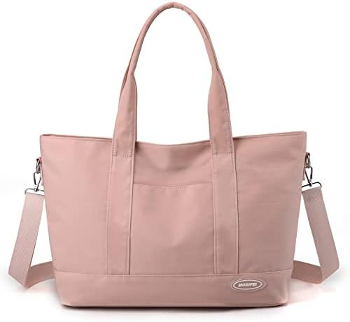 Чанта-тоут за жени.Найлонова чанта с пагон и цип, през рамо или чанта с дръжка за работа