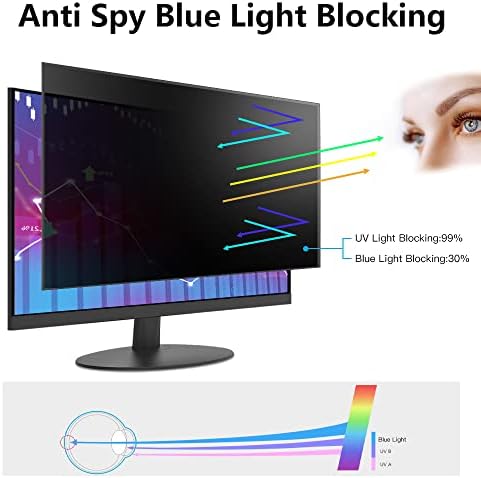 [2] 23,8-инчов Экранный филтър за защита на вашия компютър от любопитни очи, Подвижни Экранный екран FILMEXT за защита
