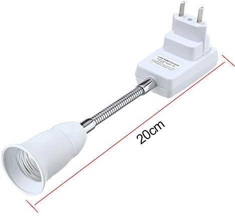 Штепсельная Вилица САЩ E27 Адаптер за Контакти с Ключ за включване/Изключване Гъвкав Удължител за Лампи Притежателя лампи Конвертор 20 см